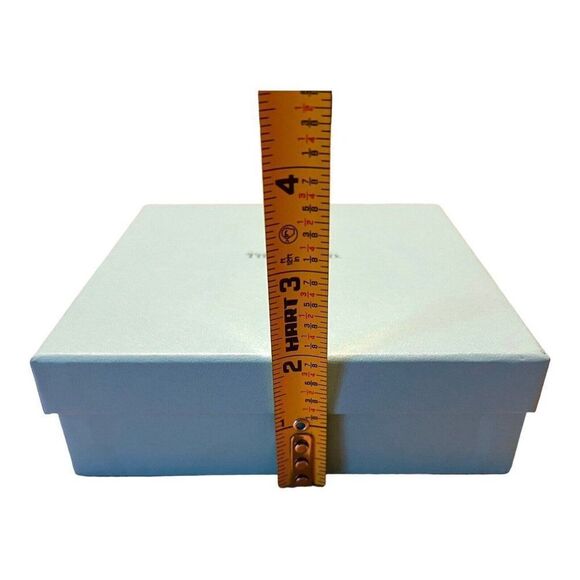 Tiffany & Co. Empty Box And Ribbon w/ Tissue Paper 5.75”x5.75”x2” Necklace Gift - Picture 12 of 12